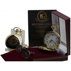 Shotgun Cartridge 12 Gauge Pocket Watch and Cufflinks Shotgun Cartridge 12 Gauge Pocket Watch and Cufflinks